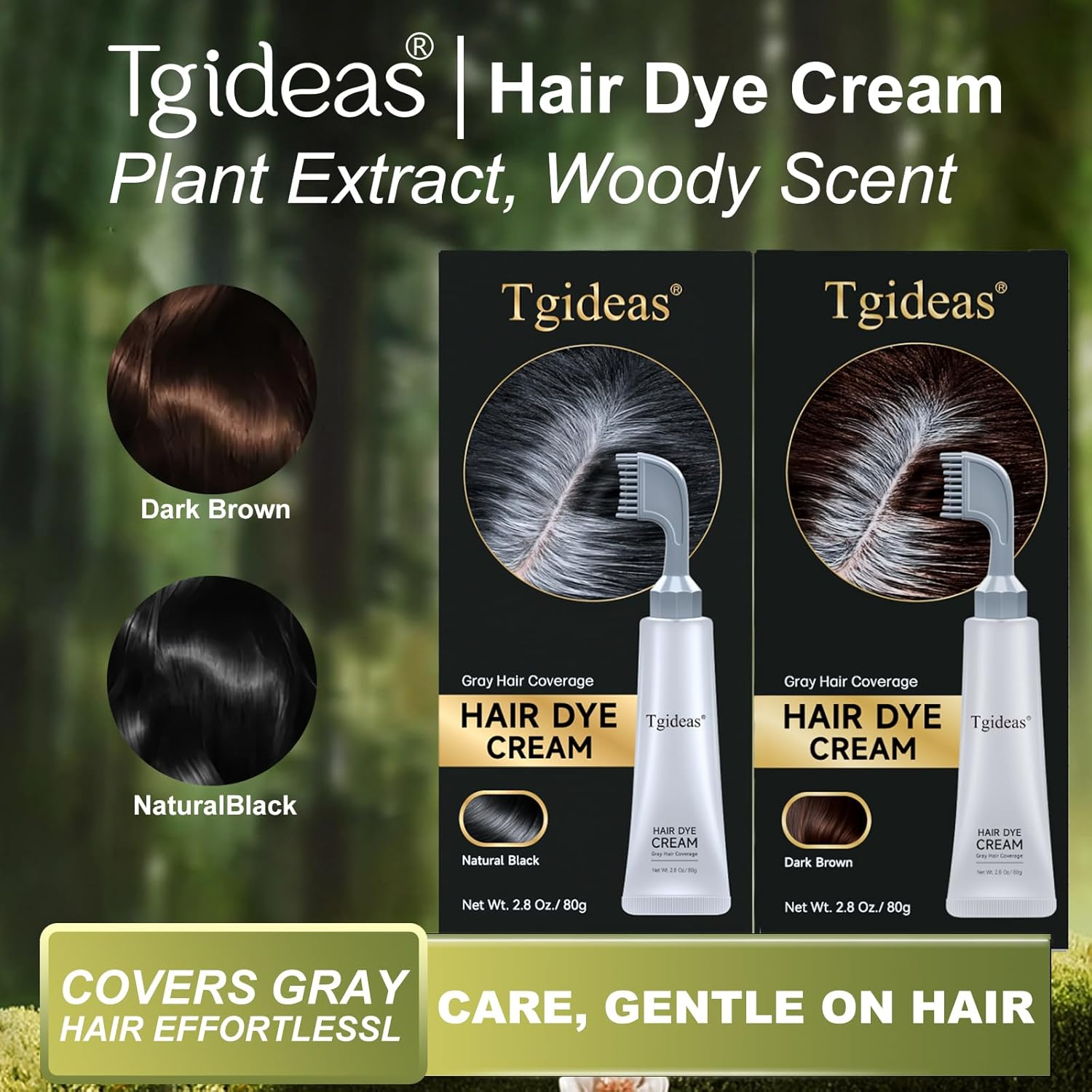 Tgideas Hair Dye Cream with Comb Applicator