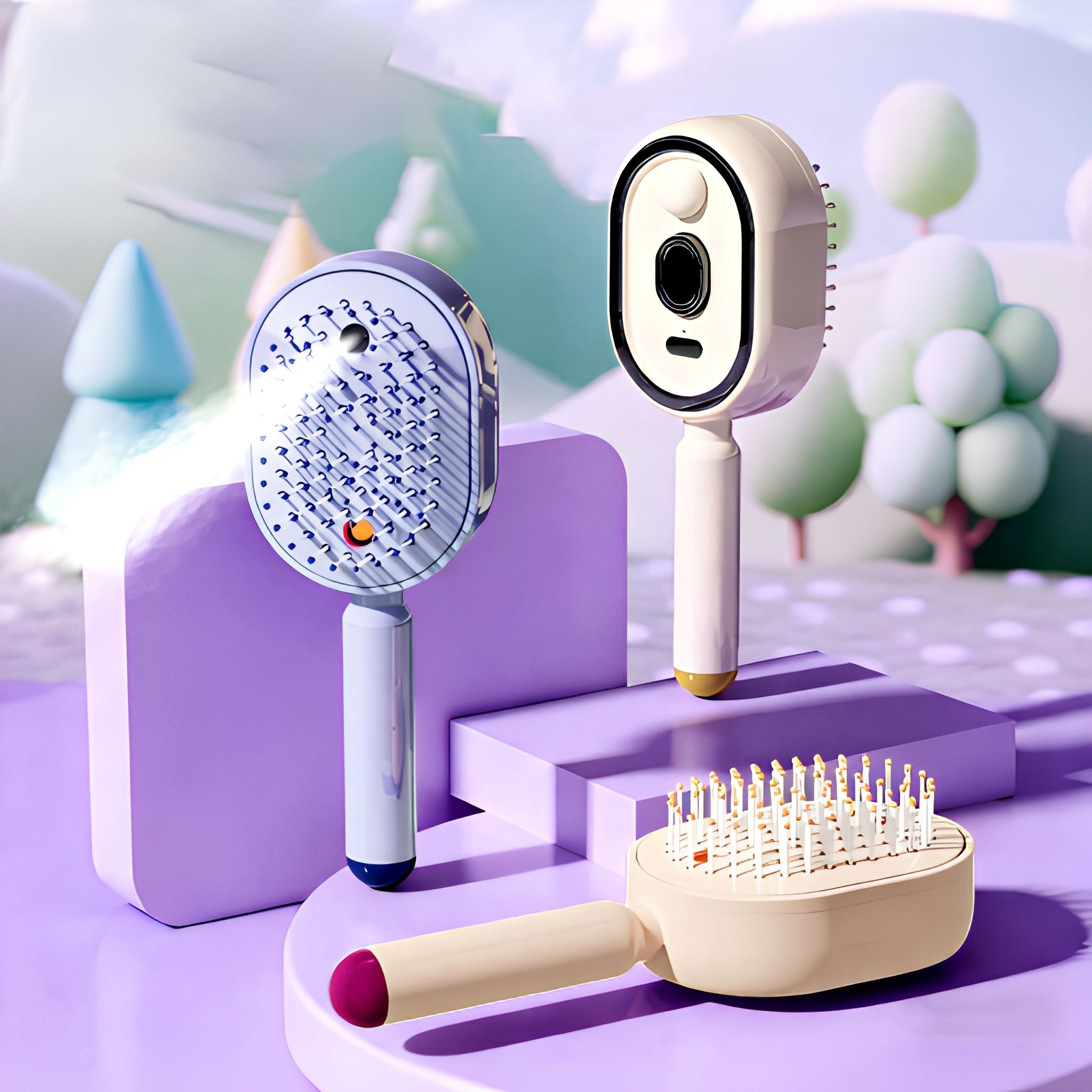MistGlide – Spray Air Cushion Massage Comb